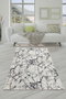 Conceptum Alfombra de Pasillo Marble - White 80 x 200 cm